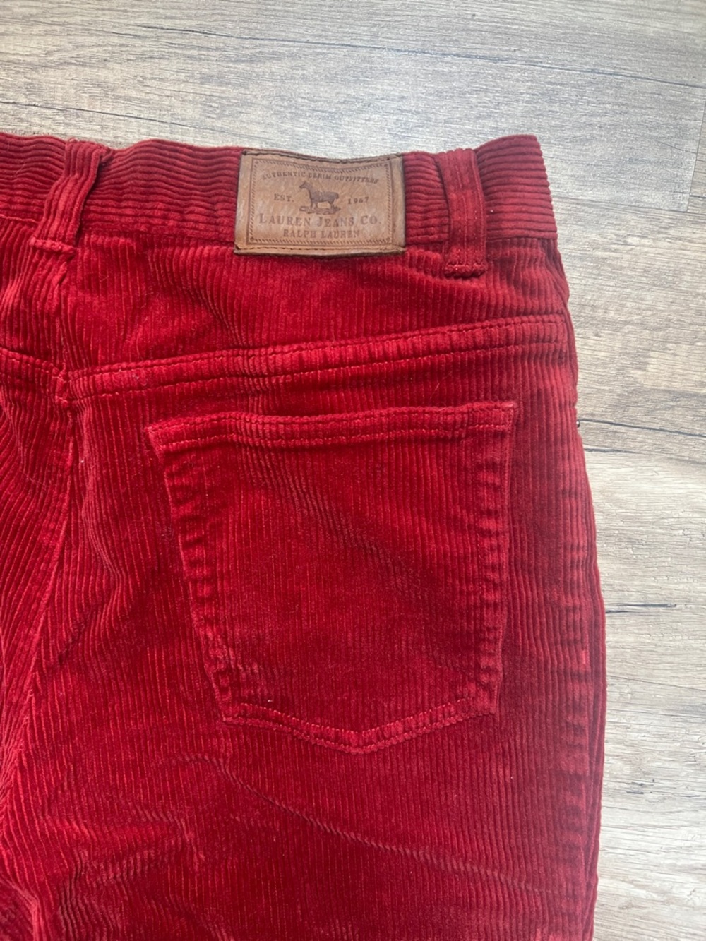 Ralph Lauren -orange/red Corduroy Bottoms - Classic Fit.. Amazing condition!